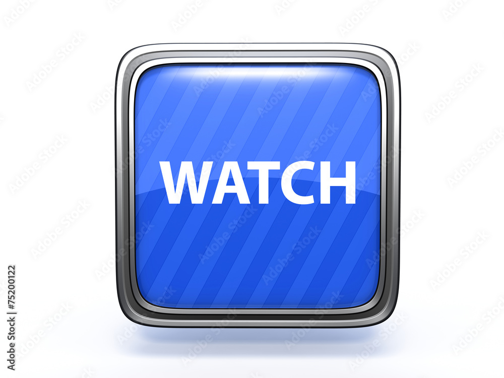 watch square icon on white background watch square icon on white background