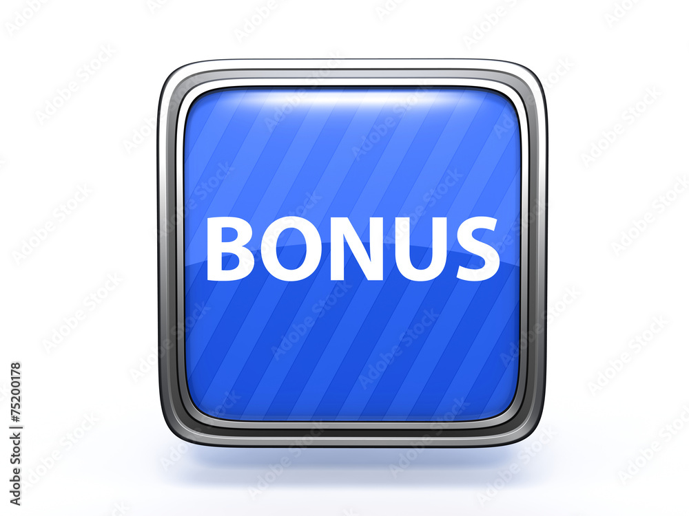 bonus square icon on white background bonus square icon on white background