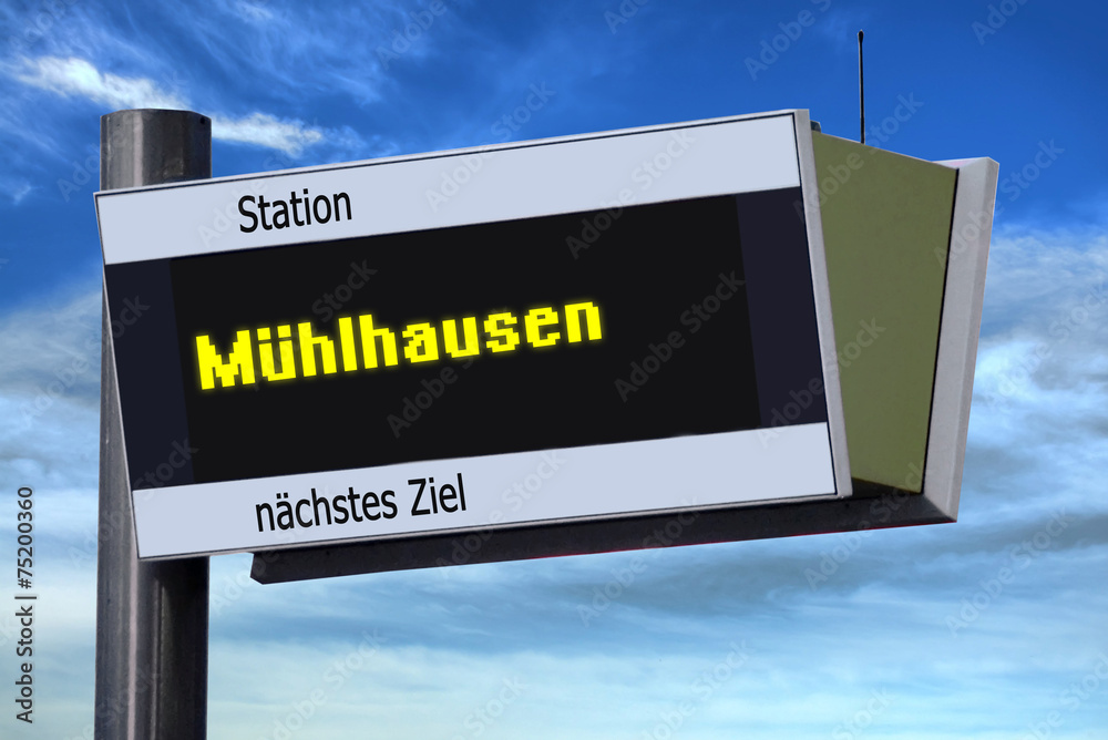 Anzeigetafel 6 - Mühlhausen