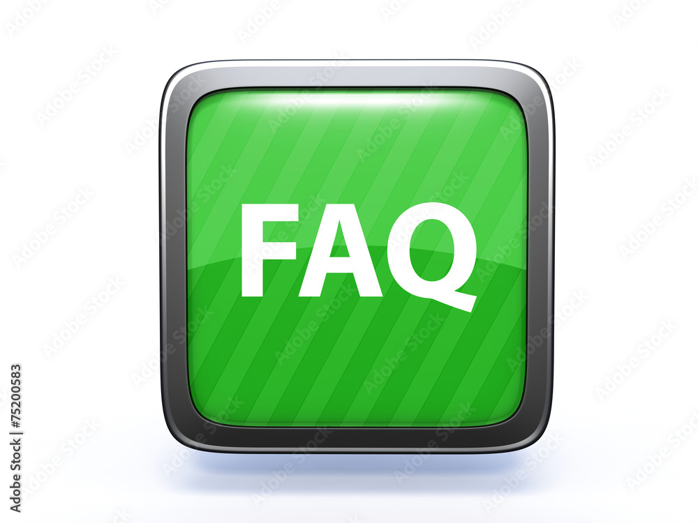 faq square icon on white background faq square icon on white background