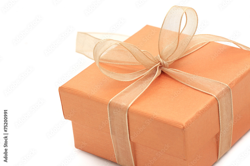 Obraz premium Beautiful gift boxes on white background