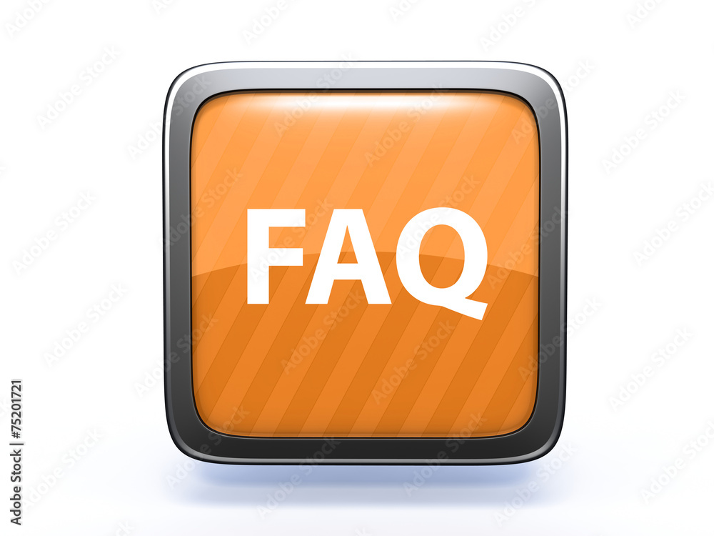 faq square icon on white background faq square icon on white background