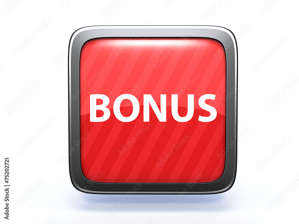 bonus square icon on white background bonus square icon on white background