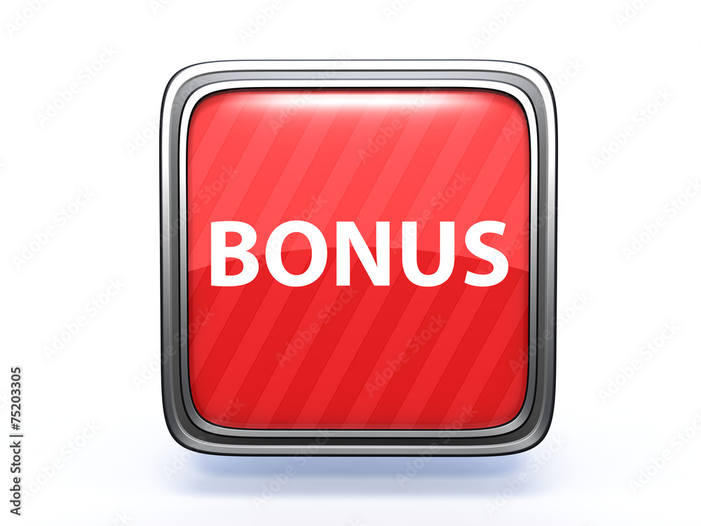 bonus square icon on white background bonus square icon on white background