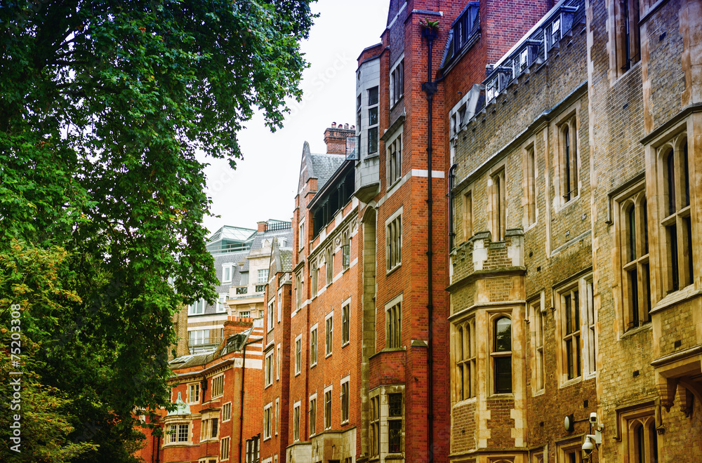 Ancient buildings of London - obrazy, fototapety, plakaty 