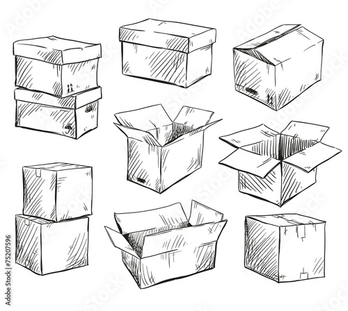 8+ Thousand Cardboard Box Doodle Royalty-Free Images, Stock Photos