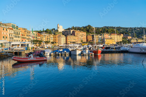Rapallo, Italy, marina at surise © catuncia