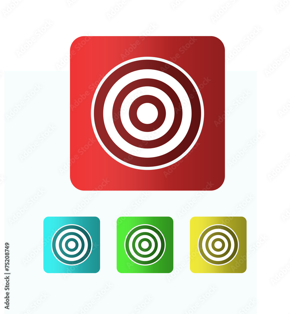 Target icon. illustration. Target icon. illustration.