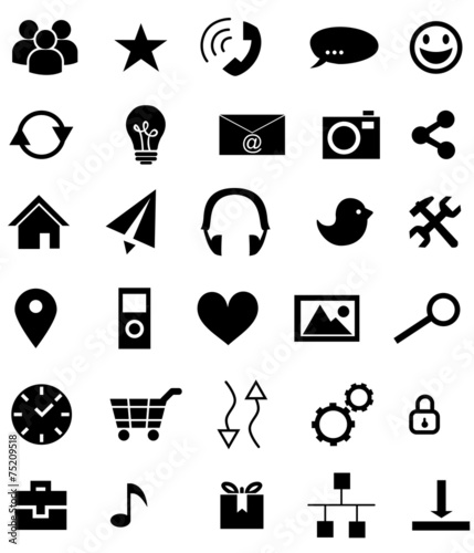 icons applications black