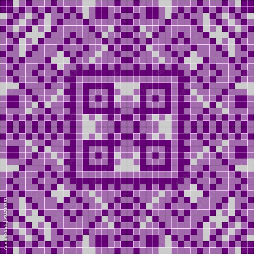 Purple tile with square mosaic Purple tile with square mosaic