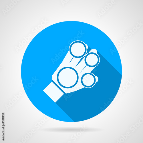 Flat vector icon for sport glove