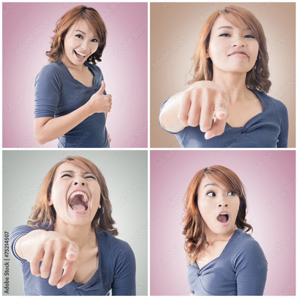 Asian woman face Asian woman face