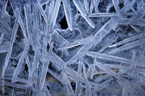 pattern of ice crystals