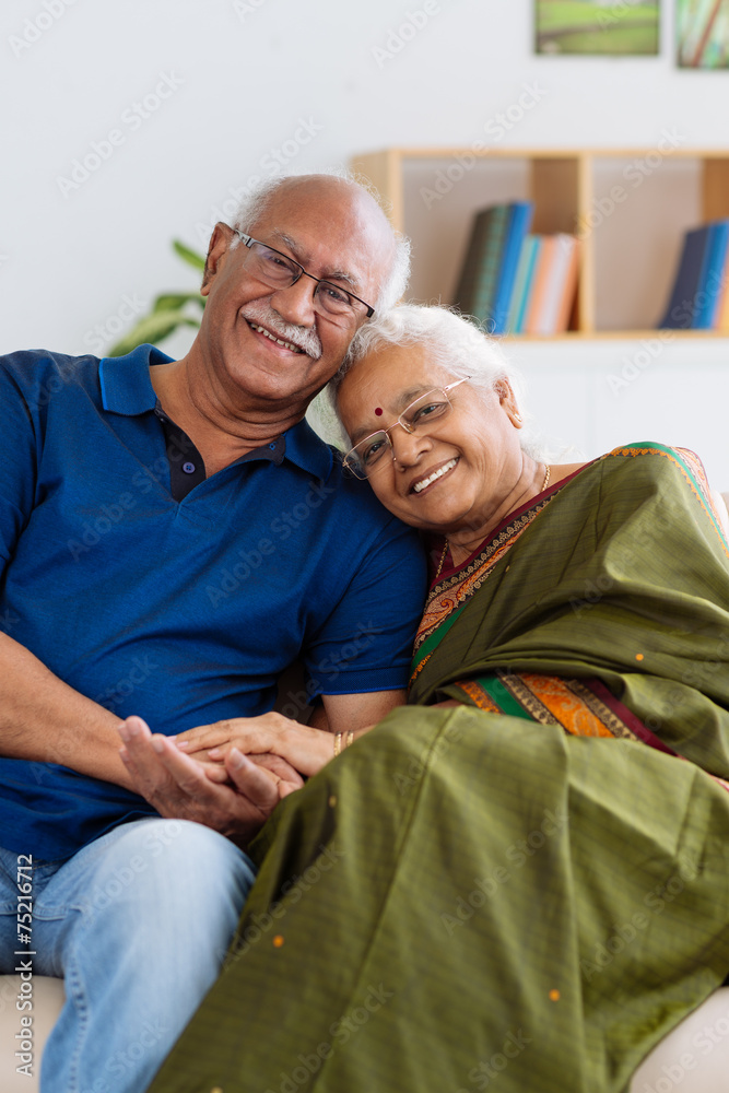 Senior Indian couple Stock Photo | Adobe Stock