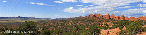 Panorama of Lanscape in Arches National Park