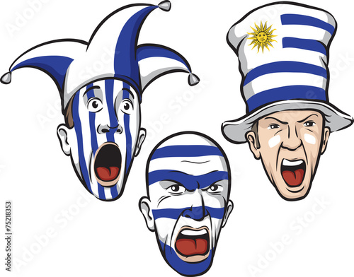 football fans from Uruguay
