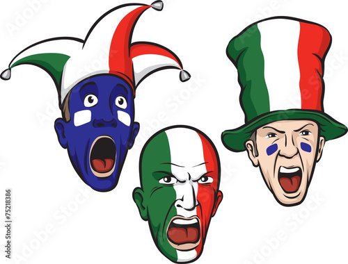 football fans from Italy
