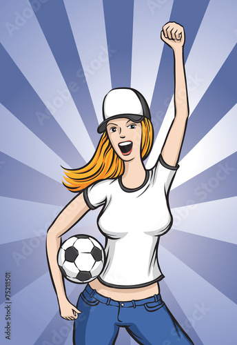Soccer Fan Girl