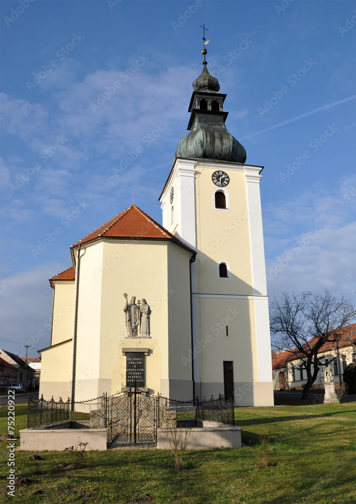 old church, the village of Havraníky, Czech Republic, Europe
