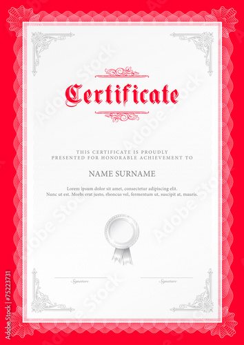 certificate template