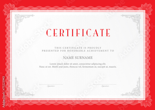 certificate template