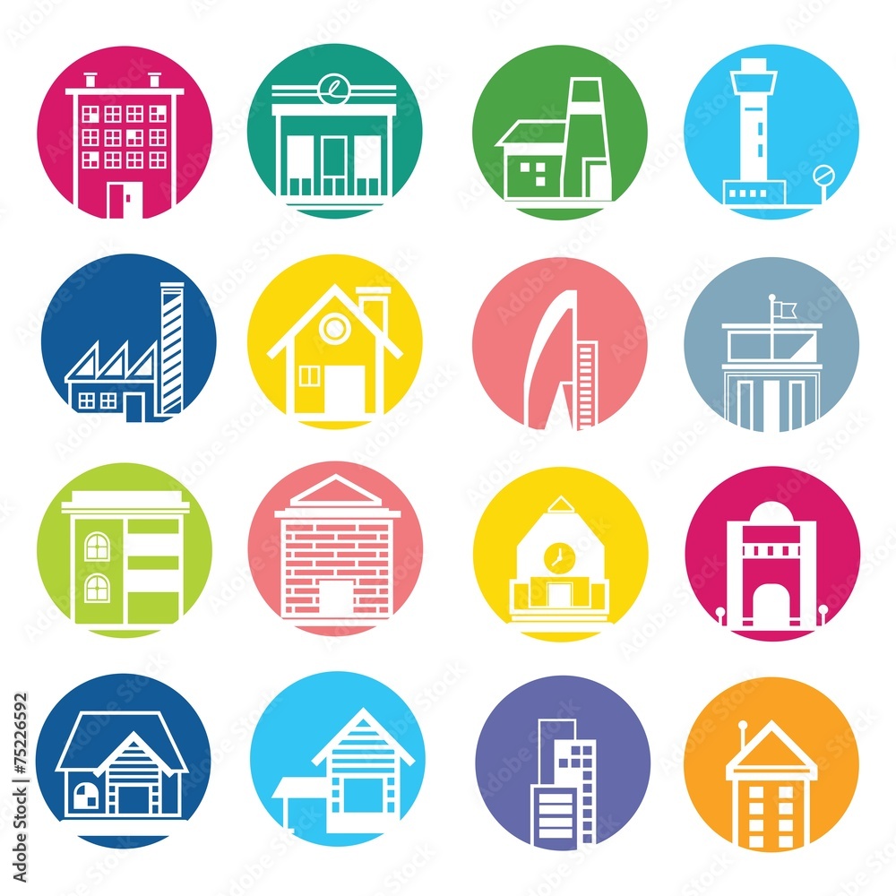 building icons building icons