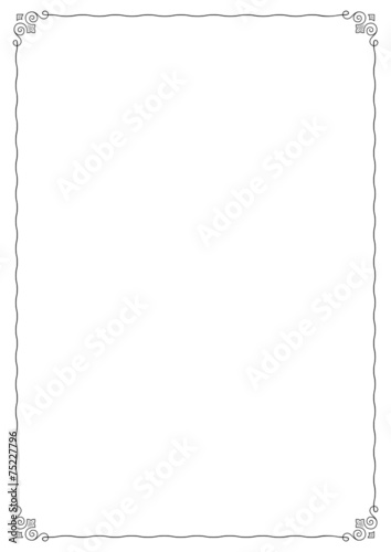 Decorative frame on white background