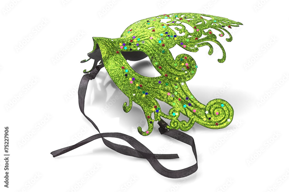 Obraz premium Green Carnival Mask