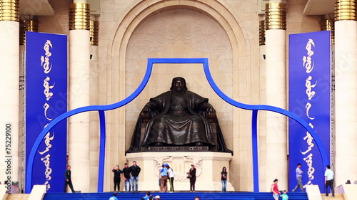 Genghis Khan Statue, Sukhbaatar Square photo