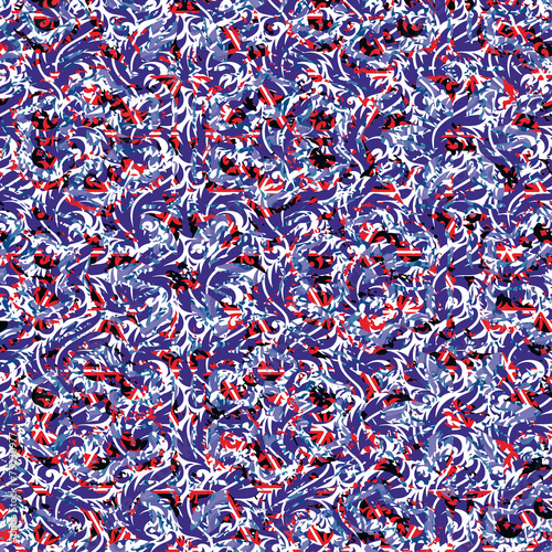 Patterned texture of the curls