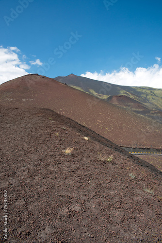 Active stratovolcano Etna, Italy