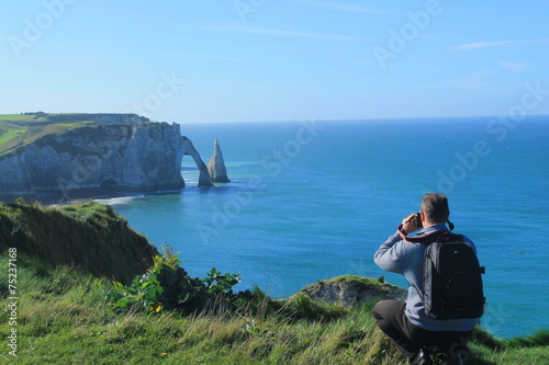 Fotografija Falaises d'étretat en Normandie, France