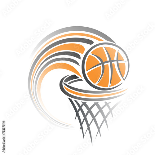 The image of a basketball ball