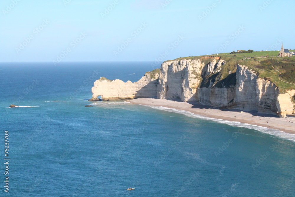 Falaises d'étretat en Normandie, France Falaises d'étretat en Normandie, France