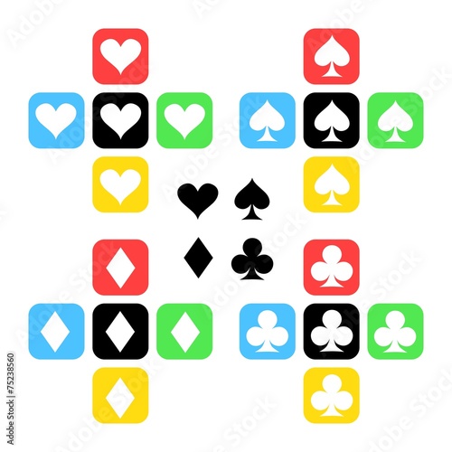 card suits icons