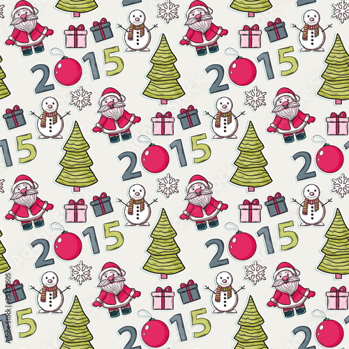 seamless Christmas pattern,sticker