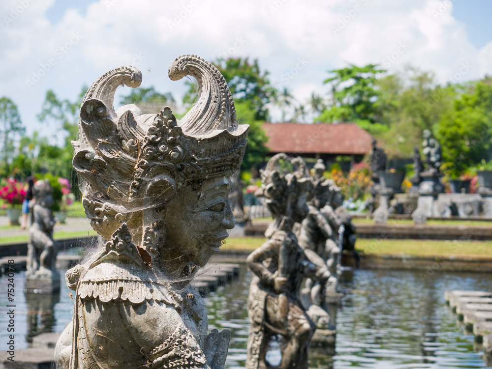 Sculpture in Taman Ujung Water Palace , Bali