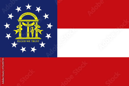 Georgia Flag vector