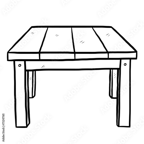 wooden table