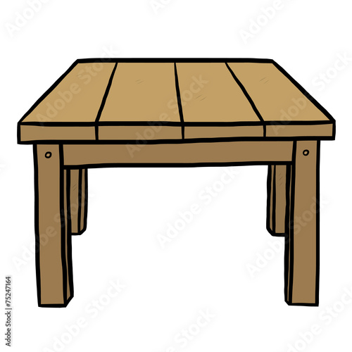 wooden table