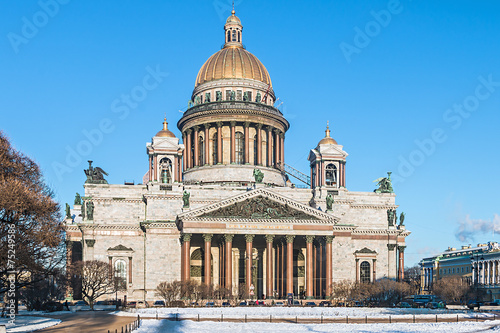 Saint Isaac cathedral in St Petersburg