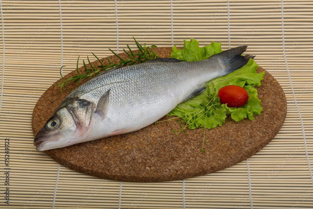 Raw seabass