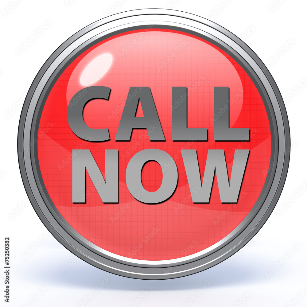 call now circular icon on white background call now circular icon on white background