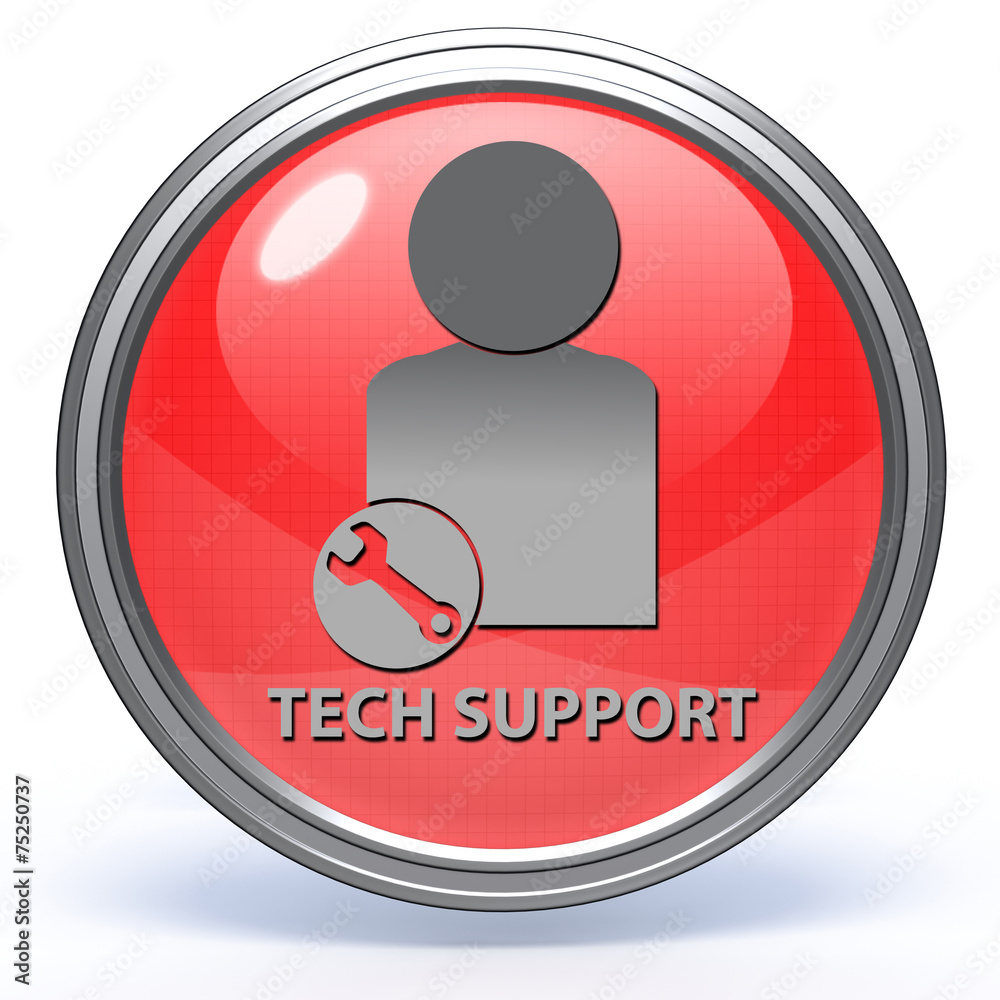 Support circular icon on white background Support circular icon on white background