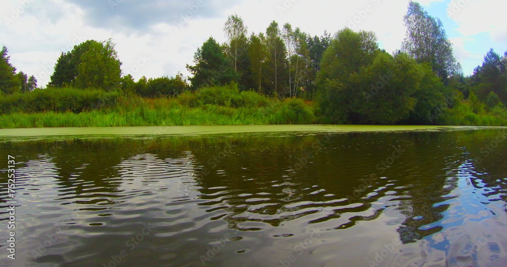 Fast-moving motor boat, POV, wide beautiful river, traveling Fast-moving motor boat, POV, wide beautiful river, traveling