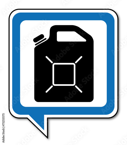 Logo jerrican. Bidon.
