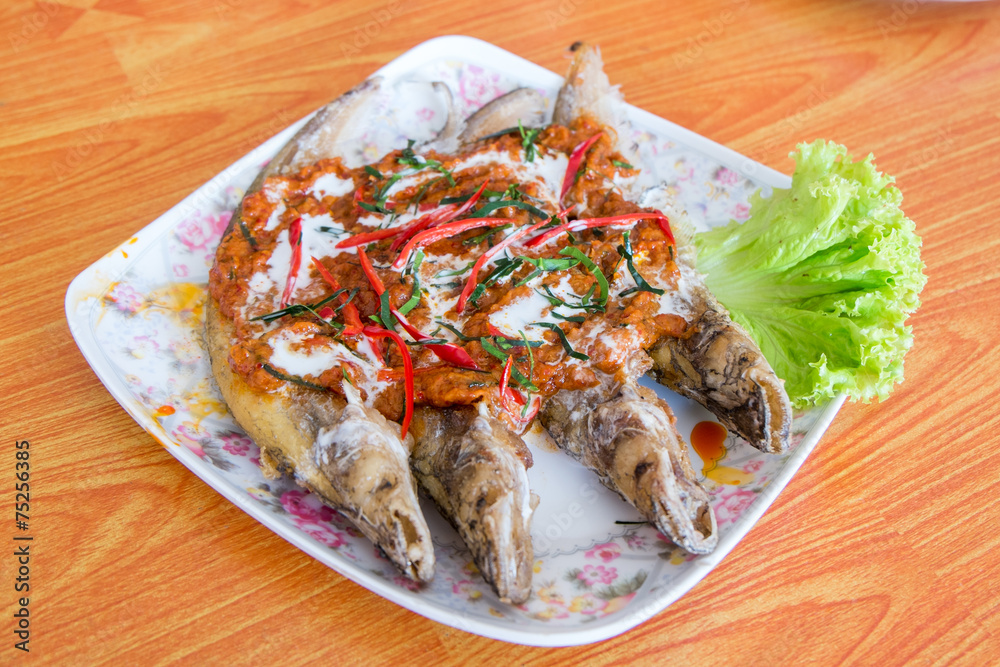 fish prepared Thai style fish prepared Thai style