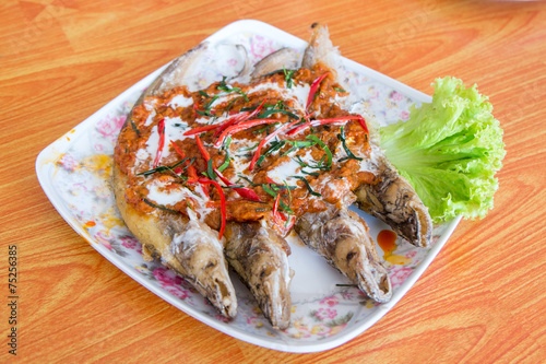 fish prepared Thai style