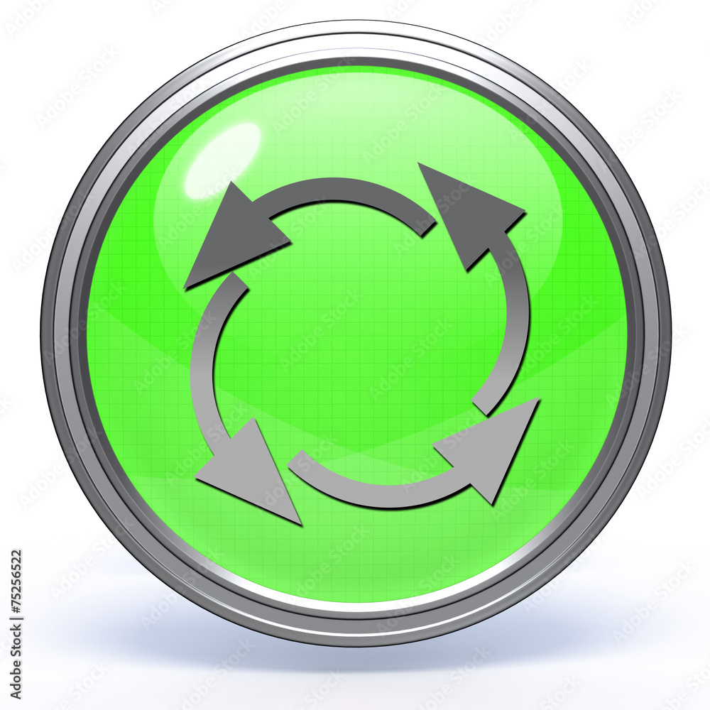 recycle circular icon on white background recycle circular icon on white background