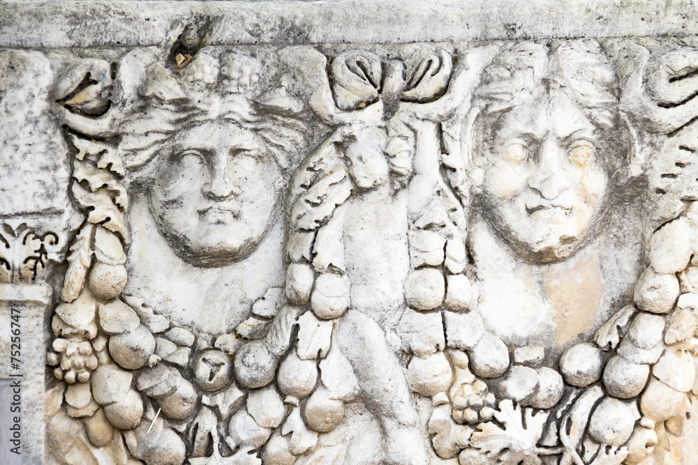 ancient greek reliefs in aphrodisias ,Geyre